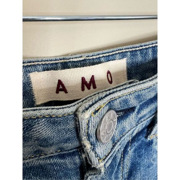 AMO High Rise Kick Crop in Topanga - Picture 5 of 6